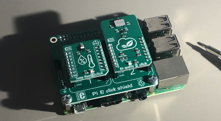 Raspberry Pi with shield